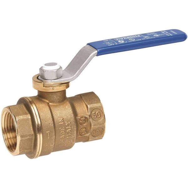 Everbilt 1-1/4 in. Lead Free Brass Threaded FIP x FIP Ball Valve 116-2-114-EB